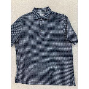 UNTUCKit Navy and White Polo Shirt